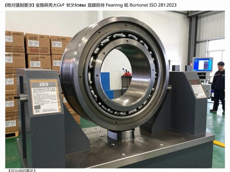Heavy-duty construction machinery bearings under load testing