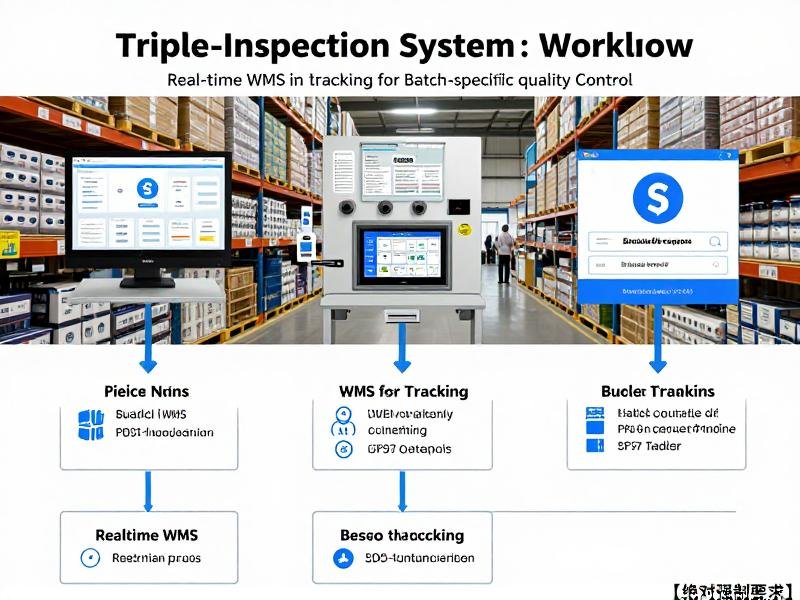 Triple-inspection system workflow in certified warehouse