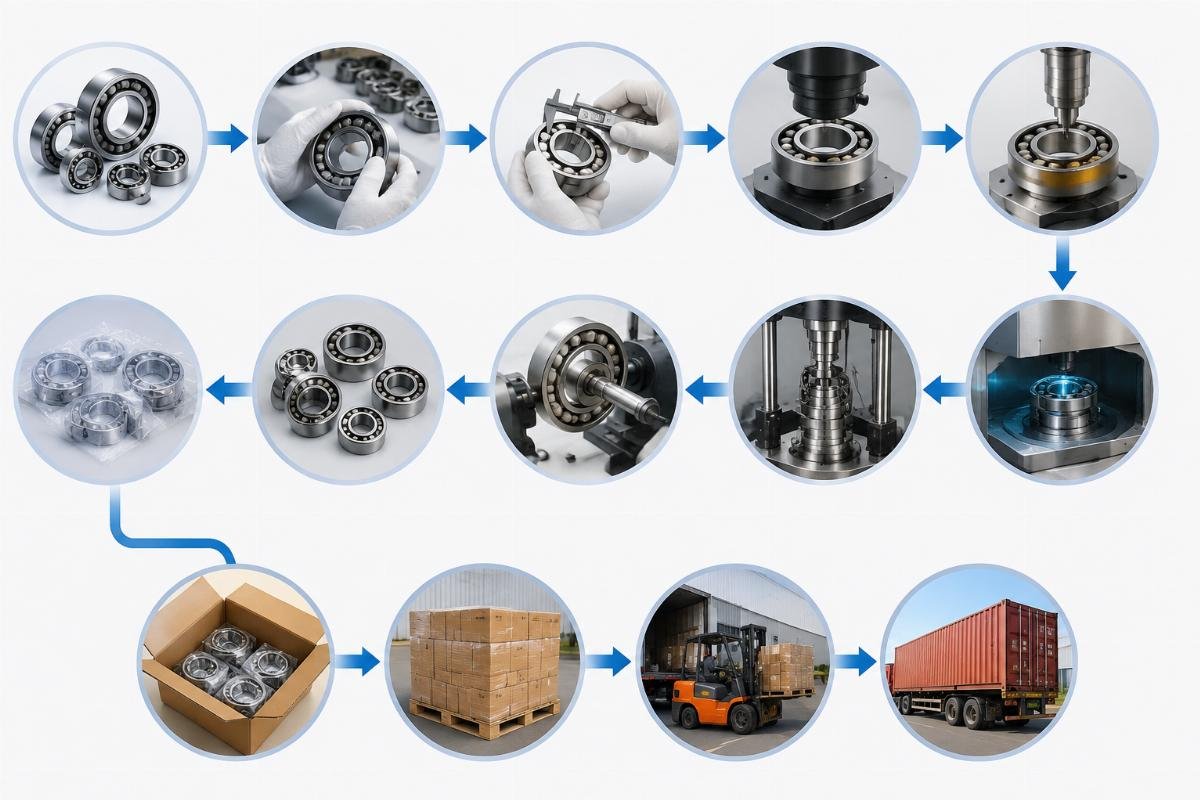 Quality validation process flow for bearing sourcing