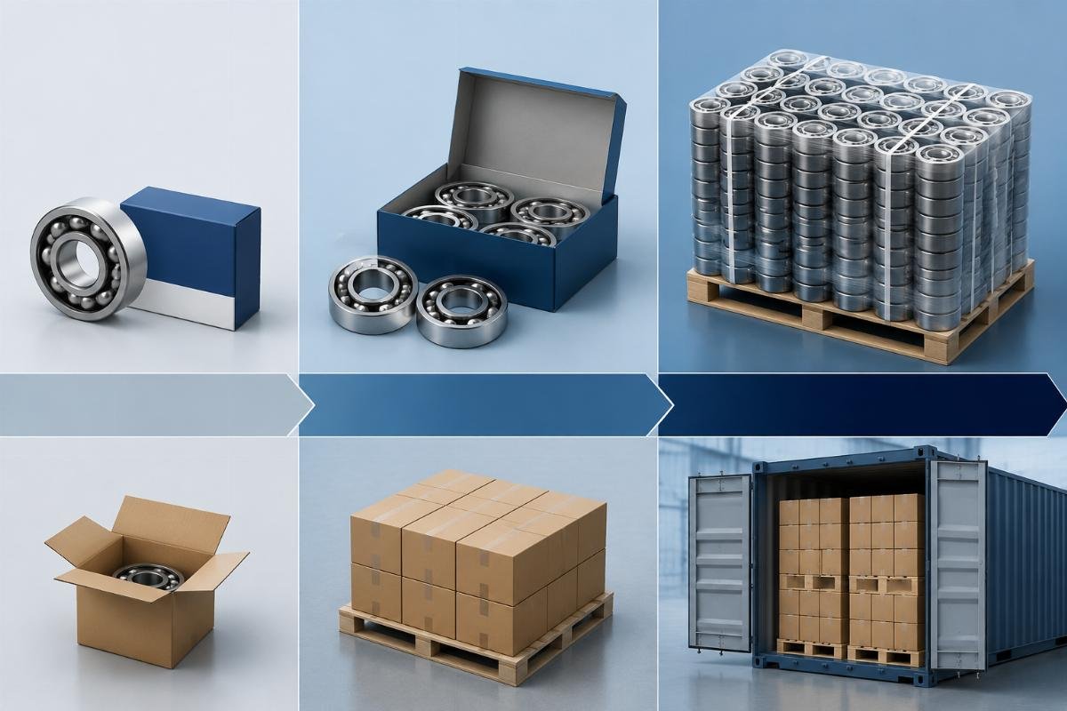 A visual tiered pricing matrix for bearing orders across 10-unit, 100-unit, and full container load volumes