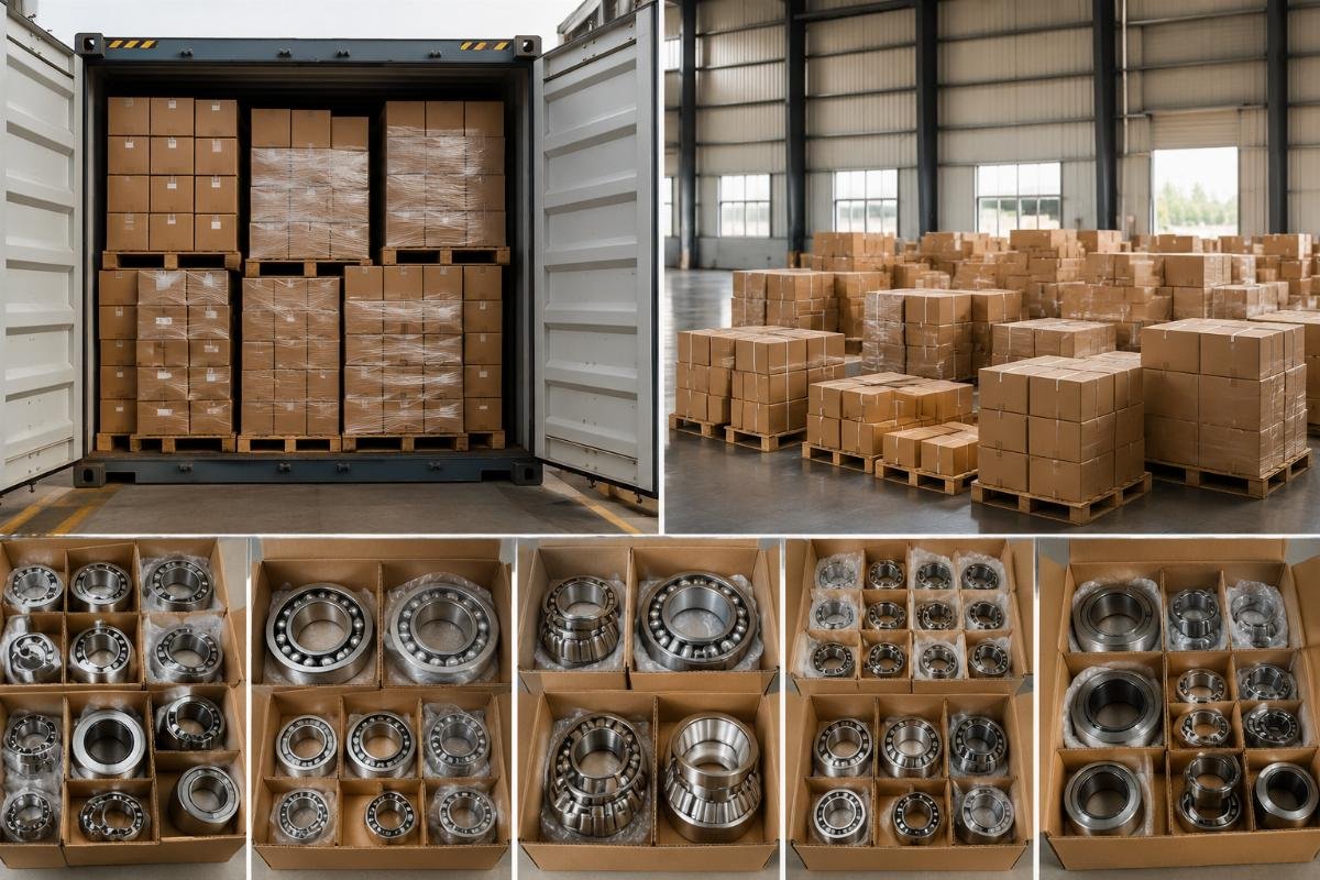 Bulk mixed SKU HVAC bearing order breakdown Full container HVAC bearing order SKU mix example