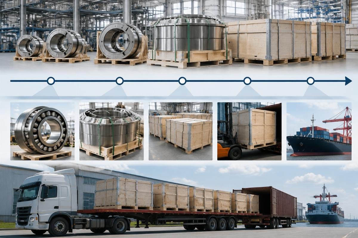 Phased delivery timeline for mining bearings
