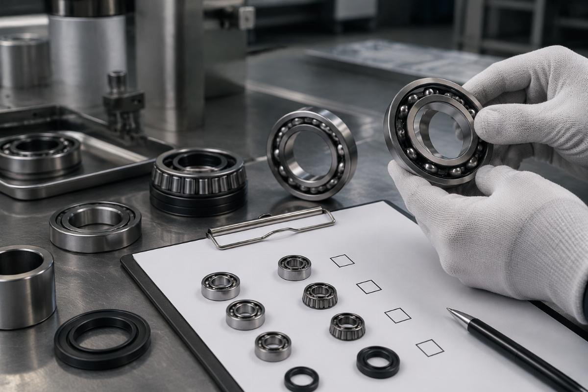Precision grade and load rating labels on motorcycle bearing components