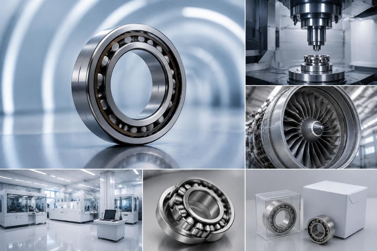 Precision grade high-speed bearing for aerospace spindle application