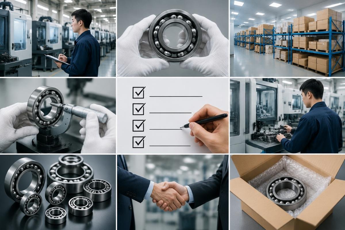 supplier verification checklist for Chinese bearing sourcing Bearing supplier qualification checklist visual